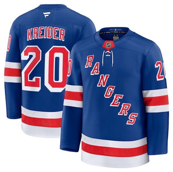 New York Rangers #20 Chris Kreider Royal 2024-25 Home Stitched Jersey