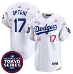 Los Angeles Dodgers #17 Shohei Ohtani White 2025 Tokyo Series Limited Stitched Jersey
