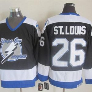 Lightning #26 Martin St.Louis Black CCM Throwback Stitched Jersey