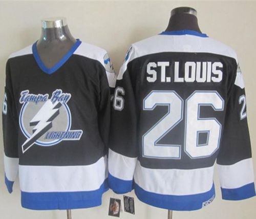 Lightning #26 Martin St.Louis Black CCM Throwback Stitched Jersey