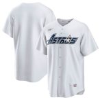 Houston Astros White Gold Star Cooperstown Stitched Jersey