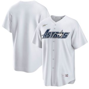 Houston Astros White Gold Star Cooperstown Stitched Jersey