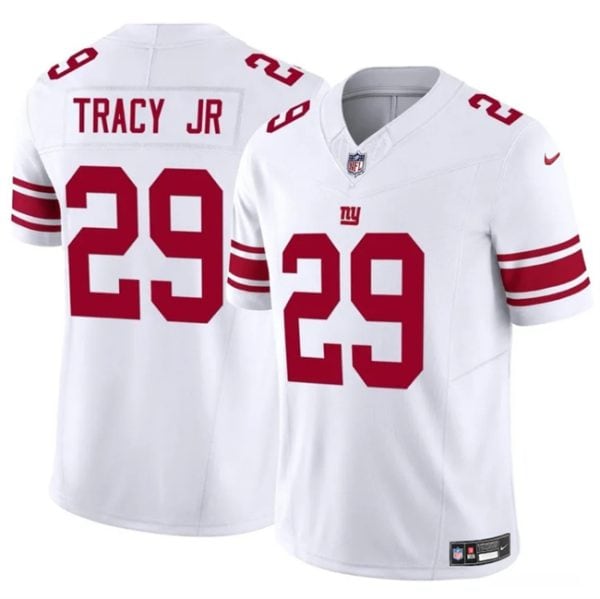 New York Giants #29 Tyrone Tracy Jr White 2023 F.U.S.E. Vapor Untouchable Limited Stitched Jersey