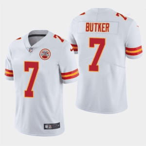 Kansas City Chiefs #7 Harrison Butker White Vapor Untouchable Limited Stitched Jersey