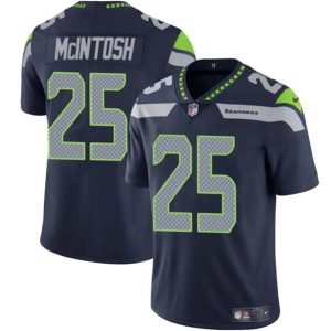Seattle Seahawks #25 Kenny McIntosh Navy Vapor Limited Stitched Jersey