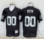 Las Vegas Raiders #00 Jim Otto Black Throwback Stitched Jersey