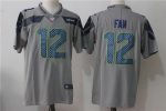 Seattle Seahawks #12 Fan Grey Stitched Vapor Untouchable Limited Nike Jersey