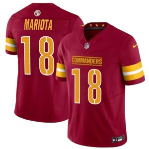 Washington Commanders #18 Marcus Mariota Burgundy 2024 F.U.S.E. Vapor Limited Stitched Jersey