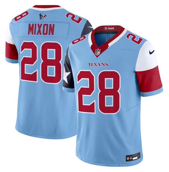 Houston Texans #28 Joe Mixon Blue 2024 F.U.S.E. V5 Limited Stitched Jersey