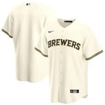 Milwaukee Brewers Blank Cream Cool Base Stitched Jersey