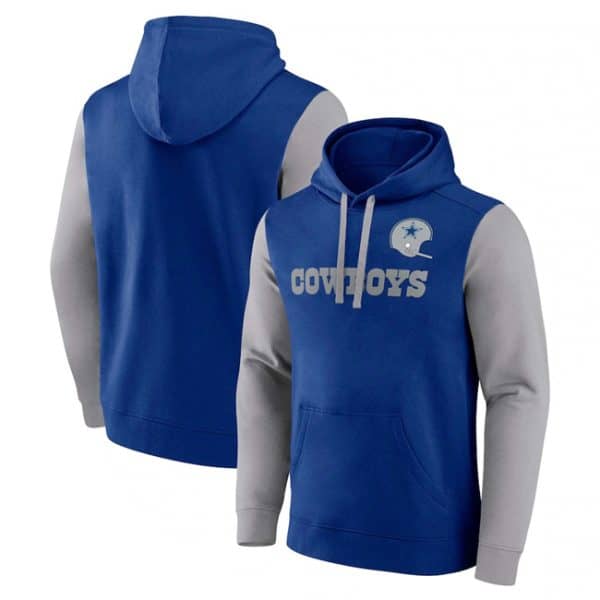 Dallas Cowboys Blue Gray Fleece Pullover Hoodie