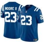 Indianapolis Colts #23 Kenny Moore II Blue 2025 F.U.S.E. With 4-Star C Patch Vapor Limited Stitched Jersey