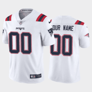 New England Patriots Customized New White Vapor Untouchable Stitched Limited Jersey