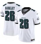 Philadelphia Eagles #26 Saquon Barkley White 2024 New F.U.S.E. Vapor Untouchable Limited Stitched Jersey
