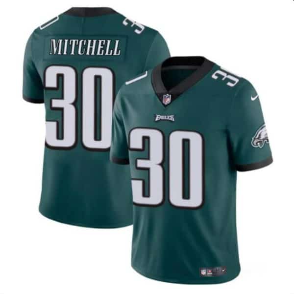 Philadelphia Eagles #30 Quinyon Mitchell Green 2024 Draft Vapor Untouchable Limited Stitched Jersey