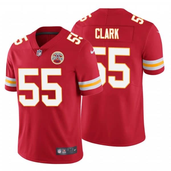 Kansas City Chiefs #55 Frank Clark Red Vapor Untouchable Limited Stitched Jersey