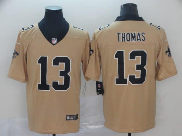 New Orleans Saints #13 Michael Thomas Gold Inverted Legend Stitched Jersey