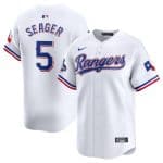 Texas Rangers #5 Corey Seager White 2023 World Series Champions Stitched Jersey