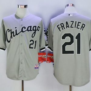 White Sox #21 Todd Frazier Grey Cool Base Stitched Jersey