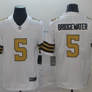 New Orleans Saints #5 Teddy Bridgewater White Color Rush Limited Stitched Jersey