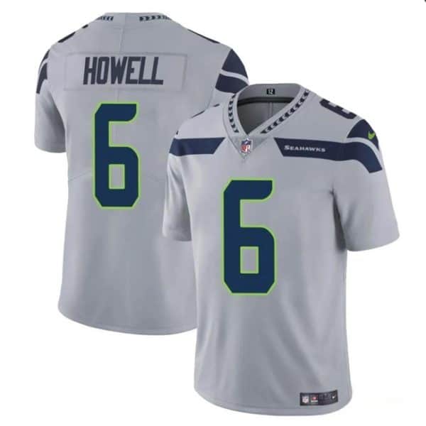 Seattle Seahawks #6 Sam Howell Gray Vapor Limited Stitched Jersey