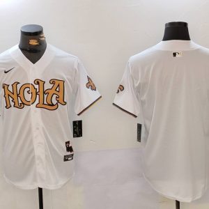 New Orleans Saints Blank White Cool Base Stitched Jersey