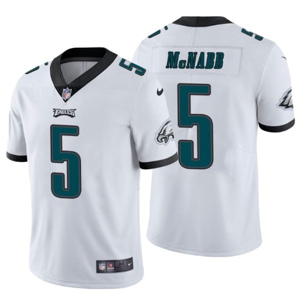 Eagles #5 Donovan McNabb White Vapor Limited Stitched Jersey