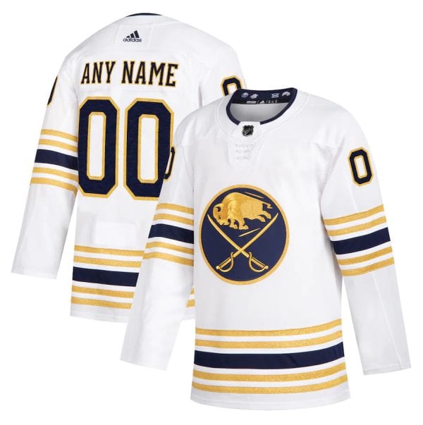 Adidas Buffalo Sabres Custom White Stitched Jersey