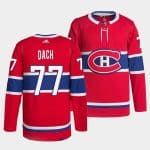 Montreal Canadiens #77 Kirby Dach Red Stitched Jersey