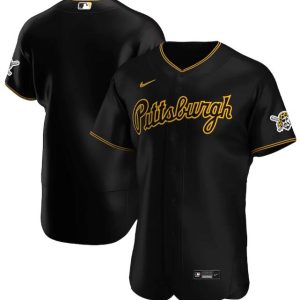 Pittsburgh Pirates Black Cool Base Stitched Jersey