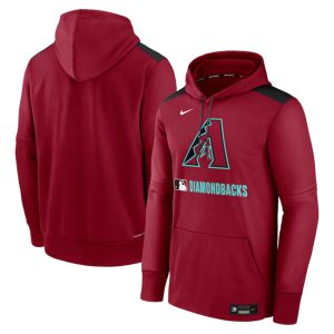 Arizona Diamondbacks Red Collection Performance Pullover Hoodie