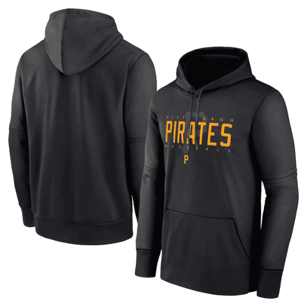 Pittsburgh Pirates Black Pregame Performance Pullover Hoodie
