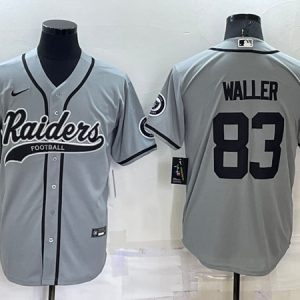 Las Vegas Raiders #83 Darren Waller Gray Cool Base Stitched Baseball Jersey
