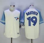 Blue Jays #19 Jose Bautista Cream Blue Exclusive New Cool Base Stitched Jersey