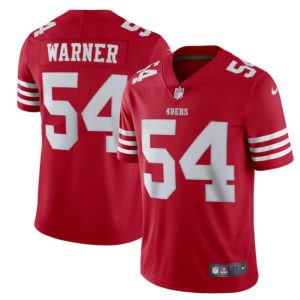 San Francisco 49ers #54 Fred Warner 2022 New Scarlet Vapor Untouchable Limited Stitched Football Jersey