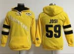 Nashville Predators #59 Roman Josi Yellow Old Time Heidi Hoodie NHL Hoodie