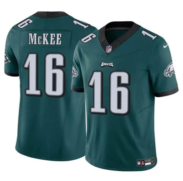 Philadelphia Eagles #16 Tanner McKee Green 2024 F.U.S.E. Vapor Untouchable Limited Stitched Jersey
