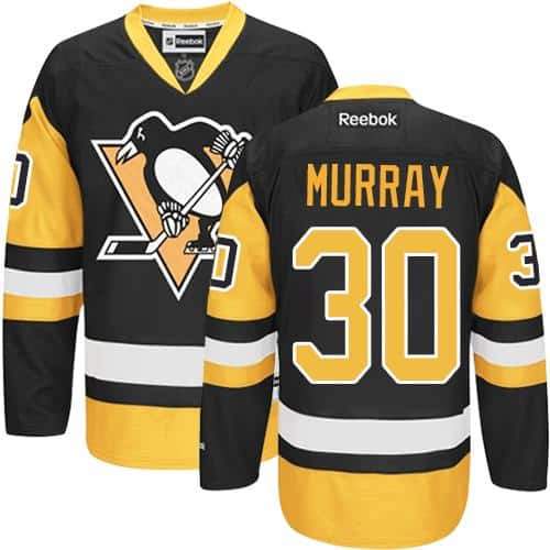 Penguins #30 Matt Murray Black Alternate Stitched Jersey