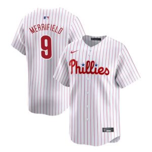 Philadelphia Phillies #9 Whit Merrifield White Home Limited Stitched Jersey