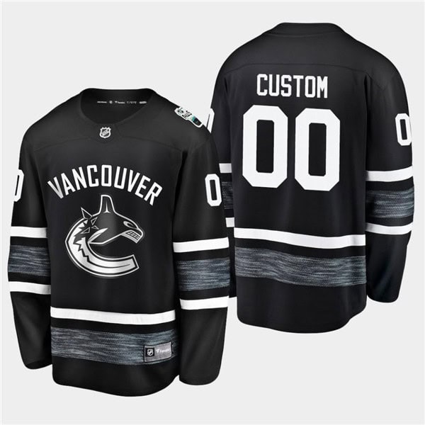 Adidas Vancouver Canucks Custom 2019 NHL All Star Black Stitched Jersey