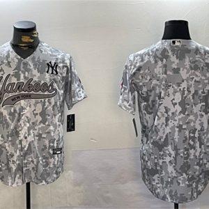 New York Yankees Blank 2024 Arctic Camo Stitched Jersey