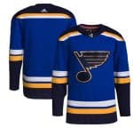 St. Louis Blues Blank Blue Stitched Jersey