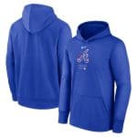 Atlanta Braves Blue City Connect Collection Practice Performance Pullover Hoodie