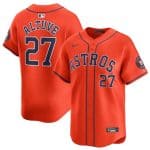 Houston Astros #27 Jose Altuve Orange 2024 Alternate Limited Stitched Jersey