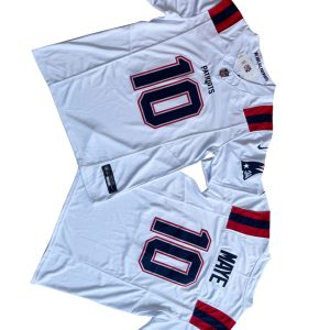 New England Patriots #10 Drake Maye White 2024 Draft F.U.S.E Vapor Limited Stitched Jersey