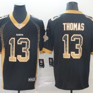 New Orleans Saints #13 Michael Thomas Black Drift Fashion Color Rush Limited Stitched Jersey