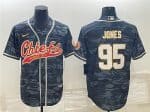 Kansas City Chiefs #95 Chris Jones Gray Camo With Patch Cool Base Stitched Jersey