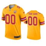 Kansas City Chiefs Customized Gold Stitched NFL Jersey
