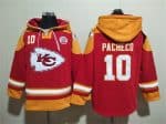 Kansas City Chiefs #10 Isiah Pacheco Red Ageless Must-Have Lace-Up Pullover Hoodie