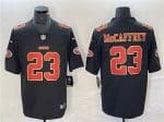 San Francisco 49ers #23 Christian McCaffrey Black Vapor Untouchable Limited Stitched Jersey
